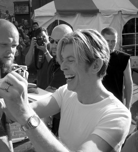 David Bowie, courtesy of, well himself. Photograph courtesy of Mark Benjamin. 